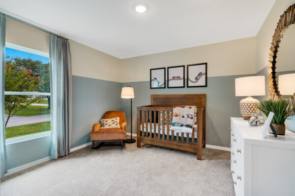 The Sylvester floorplan from the Value Collection is the sales center in Palm Bay.