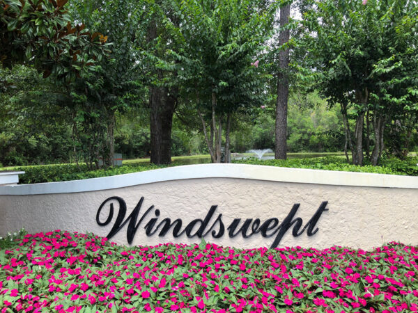 Windswept Estates Community Entrance Sign