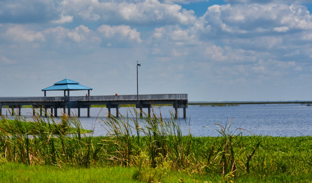 Photo of pier at Lake Okeechobee